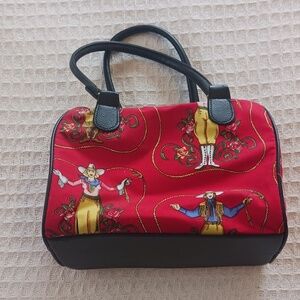 Cowgirl red cloth purse, used once